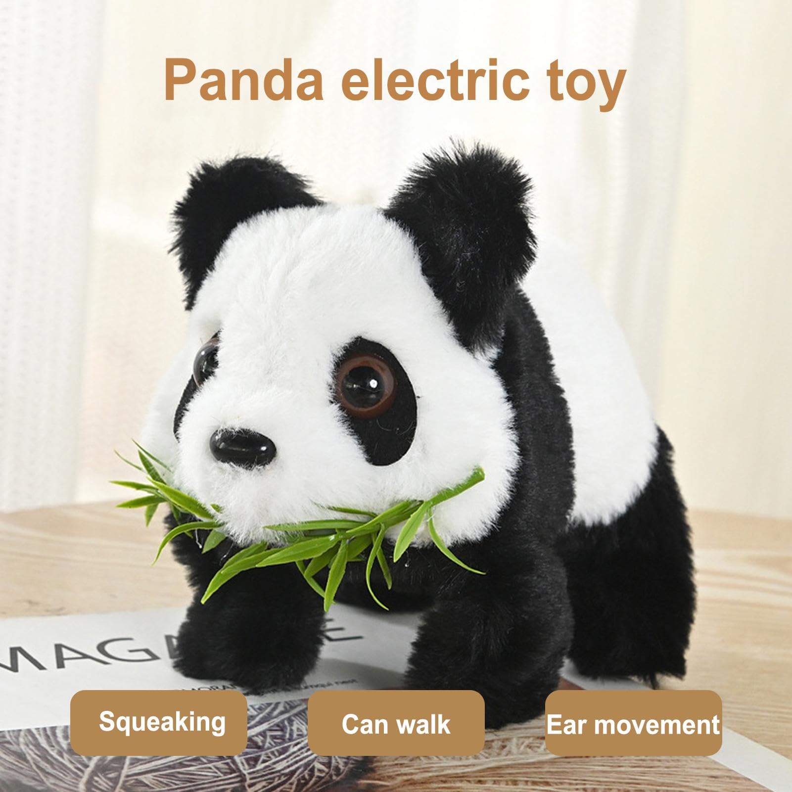 Amazon.co.jp: パンダの、電動パンダ | 音の動きを備えたリアルな